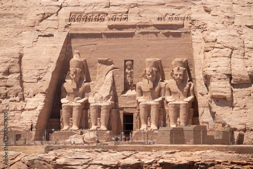 Ancient egyptian temple of Abu Simbel in Aswan, Egypt photo