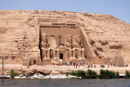 Ancient egyptian temple of Abu Simbel in Aswan, Egypt