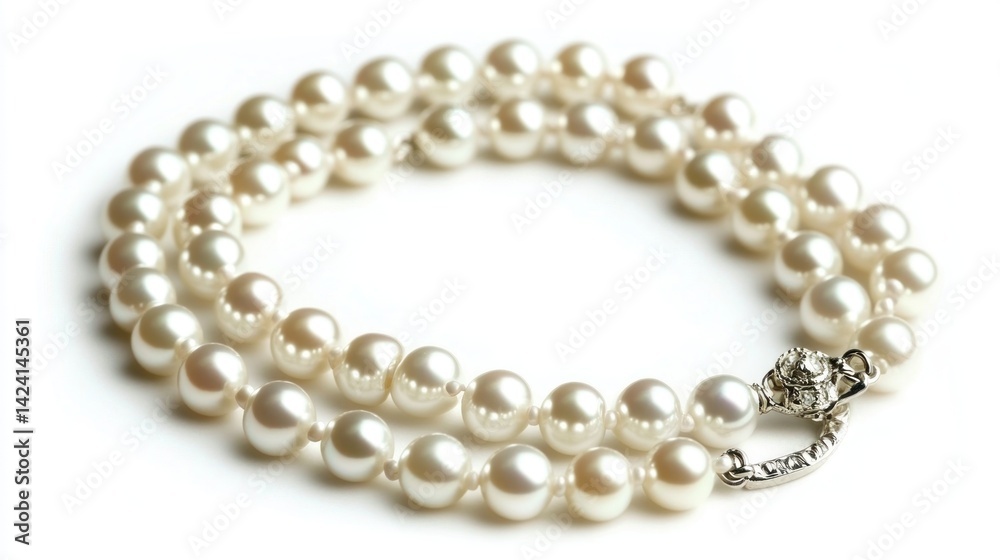 Obraz premium Elegant pearl necklace