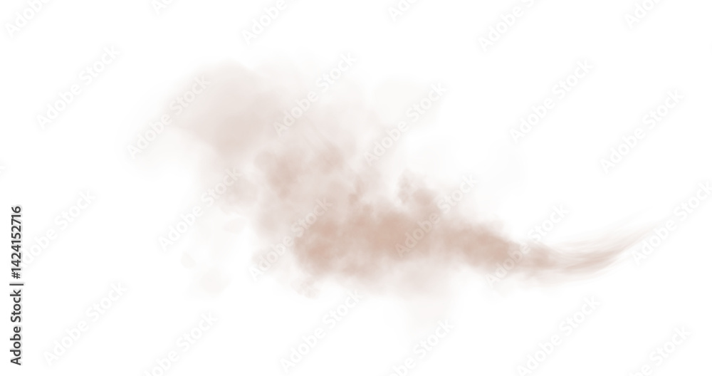 Fototapeta premium Incredible and Beautiful Chocolate Brown Smoke Background. A Stunning Magical Vapor and Fog Effect That Captivates You