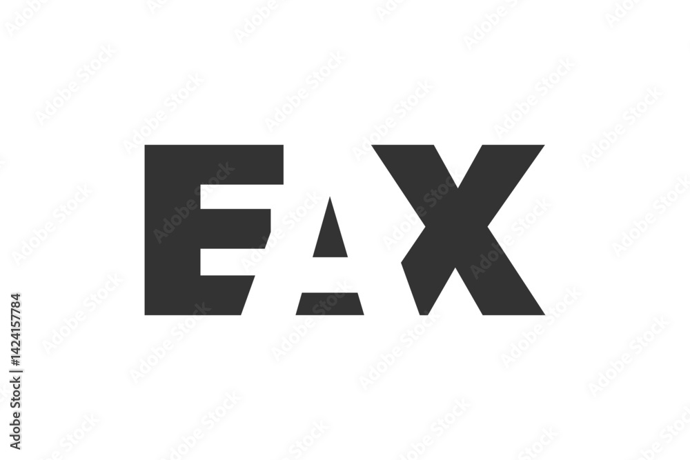 EAX logo design. Initial letter E A X bold font style for tech startups, consulting, corporate branding. Creative company name, headlines typography identity, trendy logotype. EAX logo design. Initial letter E A X bold font style for tech startups, consulting, corporate branding. Creative company name, headlines typography identity, trendy logotype.