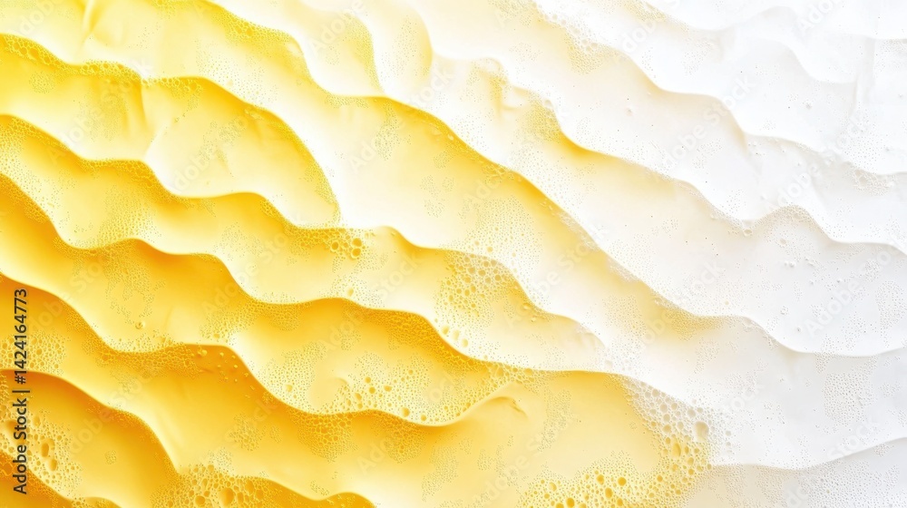 Abstract grainy soft and vibrant yellow gradient pattern on white background for summer or spring design themes Abstract grainy soft and vibrant yellow gradient pattern on white background for summer or spring design themes