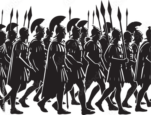 Roman army vector