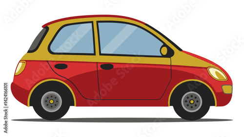 Car icons, vector, flat cartoon cars and transportation. Cars, vans, cargo trucks, off-road, buses, sports cars, pickup trucks.