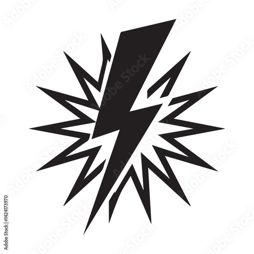 Electric Lightning Bolt Icon
