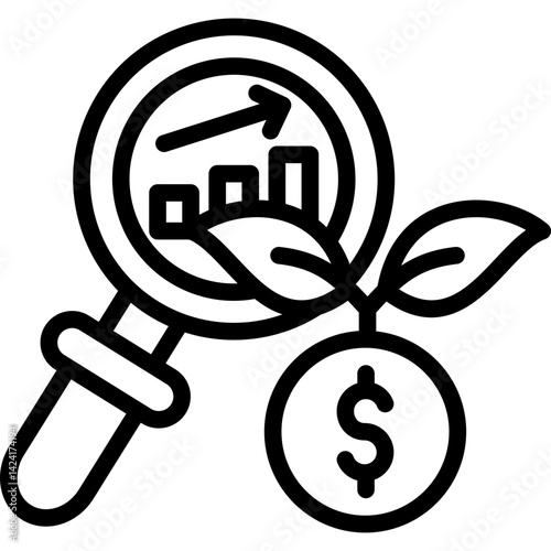 Data Analytics Investment Icon