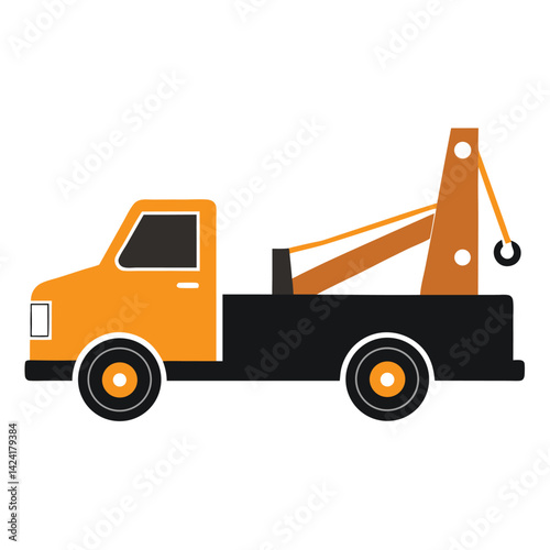 tow truck shilhotee vector isolated on white background