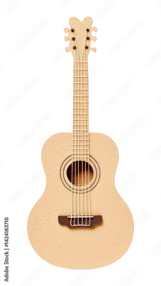 Obraz premium PNG A guitar white background cut out string.