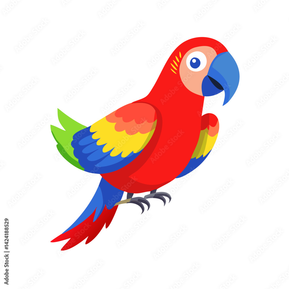 Fototapeta premium Parrot: The Colorful Birds of the Tropics