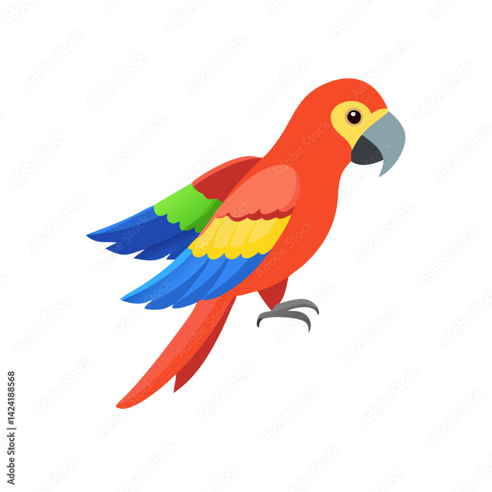 Fototapeta premium Parrot: The Colorful Birds of the Tropics