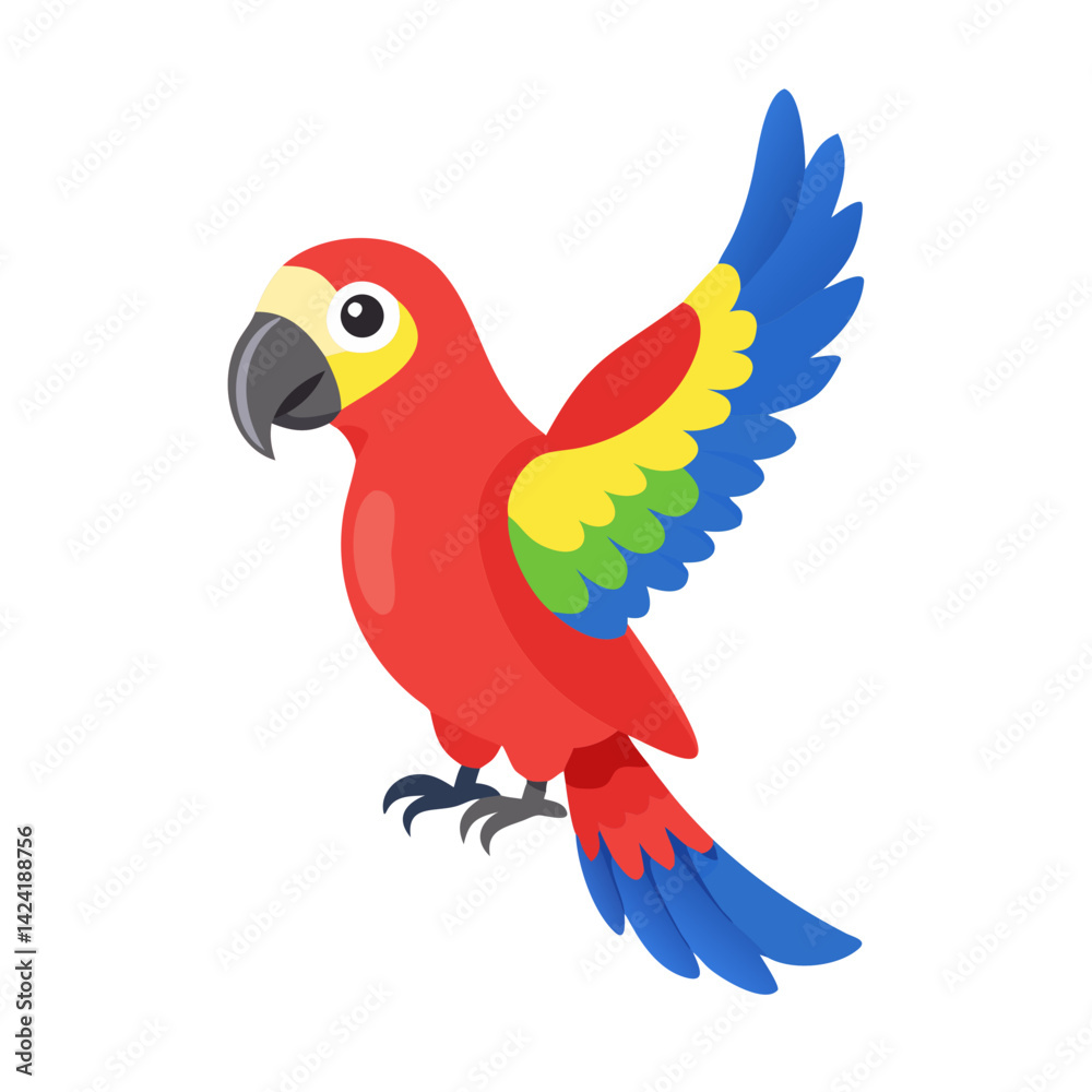 Fototapeta premium Parrot: The Colorful Birds of the Tropics