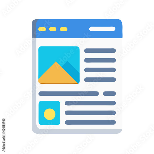 Article Page Icon Representing Blog or Written Content