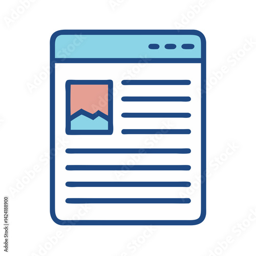 Article Page Icon Representing Blog or Written Content