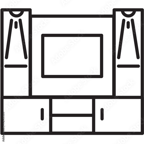 downlight home theater cabinet 