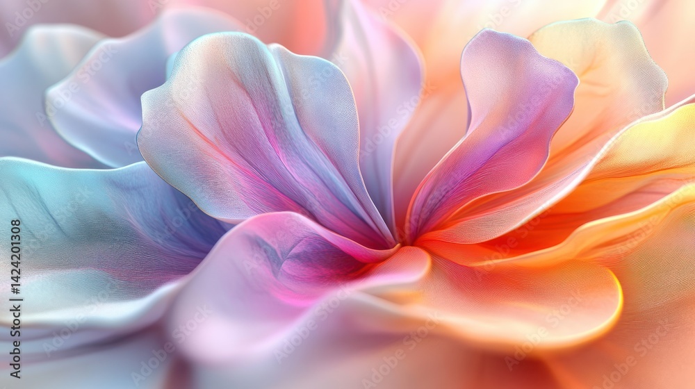Vibrant, abstract flower petals in soft pastels. Vibrant, abstract flower petals in soft pastels.