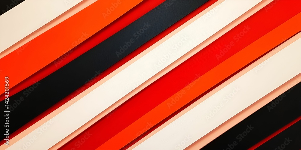 Geometric pattern diagonal lines edgy concept Vibrant diagonal stripes in red, black, and white colors. Geometric pattern diagonal lines edgy concept Vibrant diagonal stripes in red, black, and white colors.