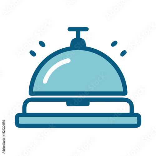 Hotel Bell Icon Representing Reception Desk Service and Guest Assistance