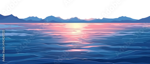 Obraz na płótnie PNG Blue wave sea landscape backgrounds outdoors. w salonie