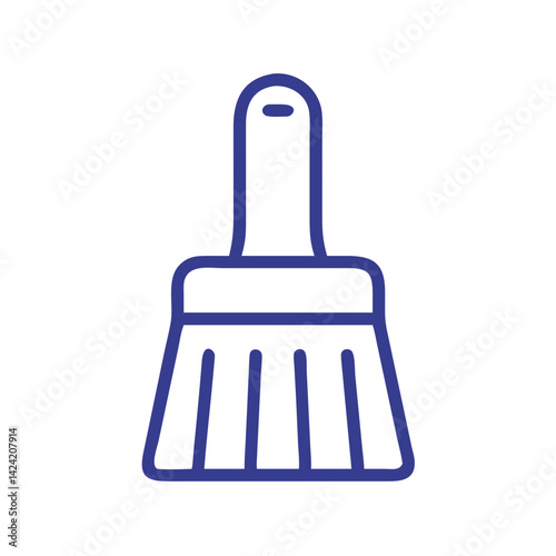 Kitchen Brush Icon Representing Cleaning Tool for Kitchen and Food Preparation