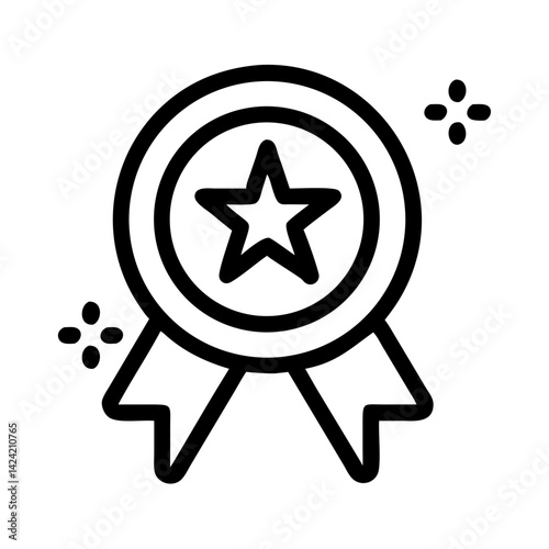 Magic Seal with Star Symbol Icon Representing Mystical Power and Enchanted Protection
