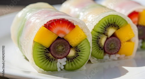 Exotic Fruit Spring Rolls A Vibrant Culinary Delight