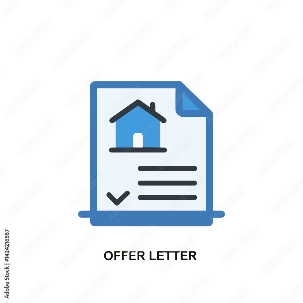 custom made wallpaper toronto digitalReal estate offer letter icon for housing negotiations and property deals