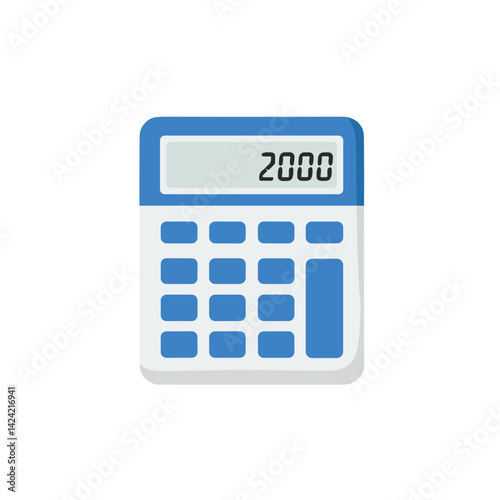 Mortgage calculator icon for real estate websites and financial apps