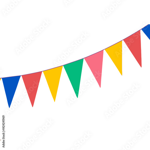Colorful Party Bunting vector illustration