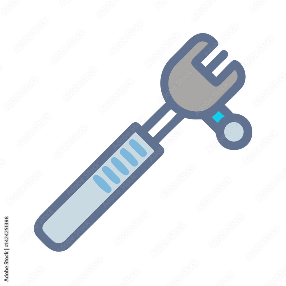 Torque Wrench Icon Representing Physics Tool for Force Measurement Torque Wrench Icon Representing Physics Tool for Force Measurement