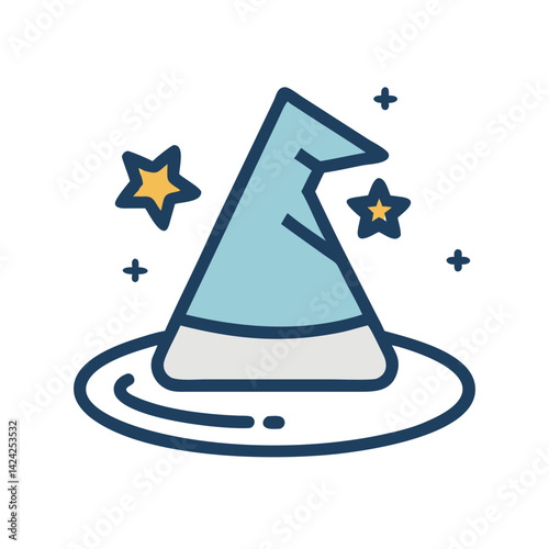 Wizard Hat on Floor Icon Representing Magical Costume