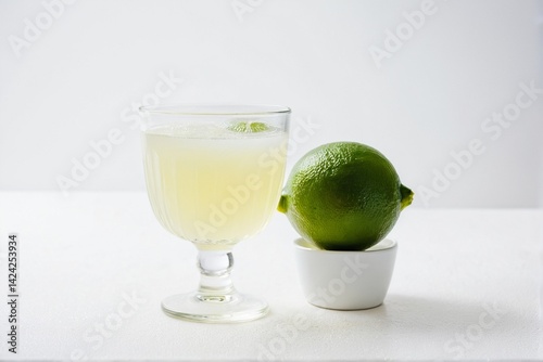 Fresh Lime Juice with Bright Citrus Zest and Tangy Flavor for Refreshing Drinks, Cooking, and Natural Wellness Concepts