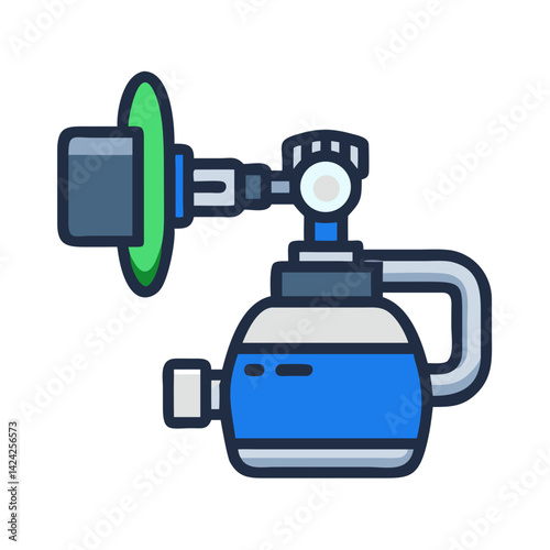 Manual Resuscitator Icon Representing Emergency Ventilation