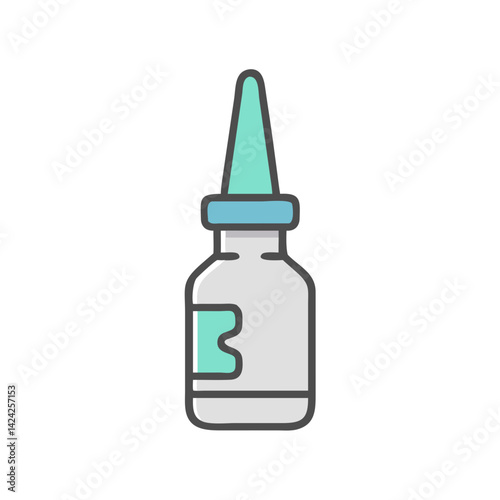 Nasal Spray Icon Representing Respiratory Relief
