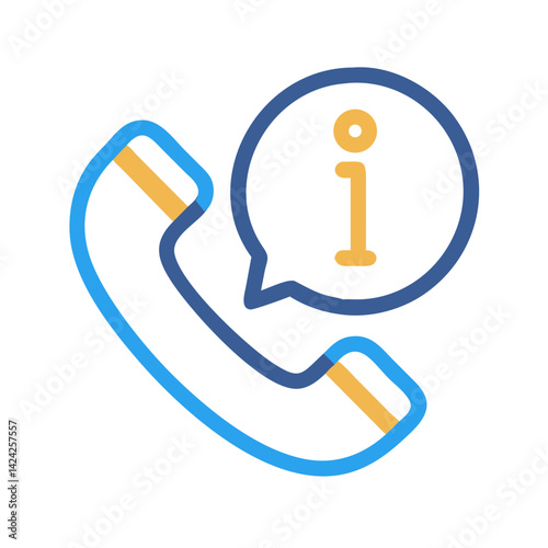 Phone with Info Icon Representing Voice-Based Support