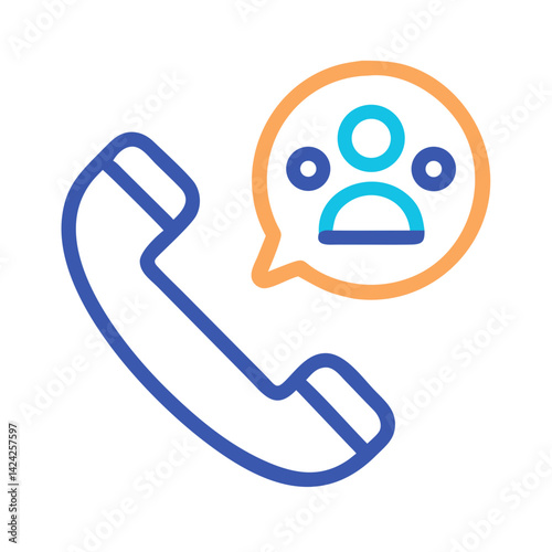 Phone with Network Icon Representing Customer Support