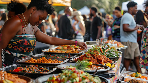 Honoring Black Culinary Traditions at a Food Festival photo