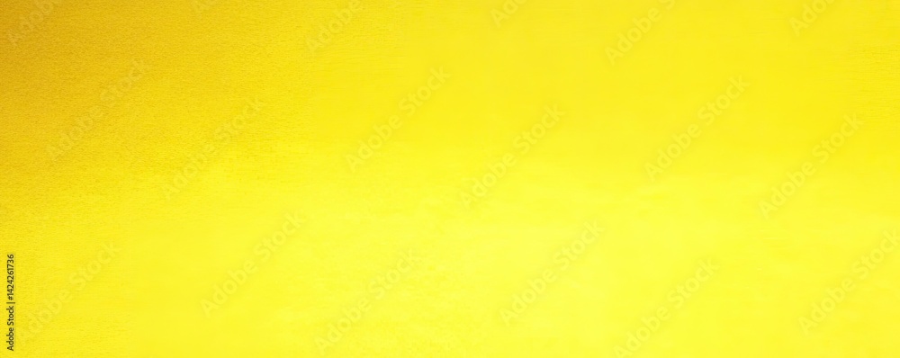 Fototapeta premium Solid Yellow Gradient Background Texture, Abstract Sunny Color Wash, Wall Backdrop