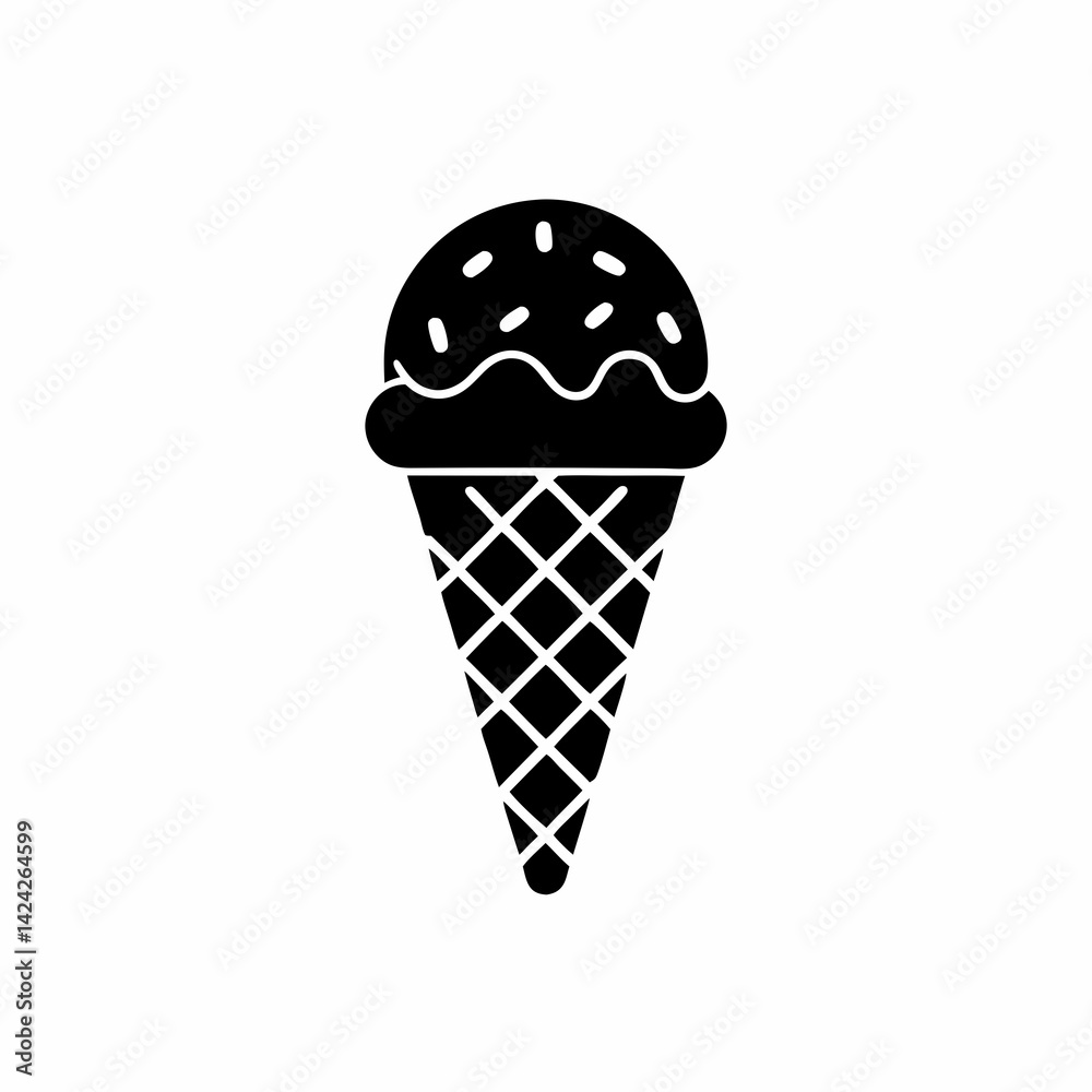 creative details Ice Cream Scoop Icon vector Illustration creative details Ice Cream Scoop Icon vector Illustration