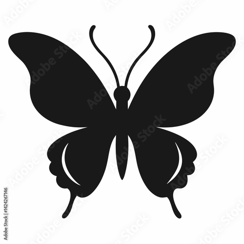 butterfly silhouette vector