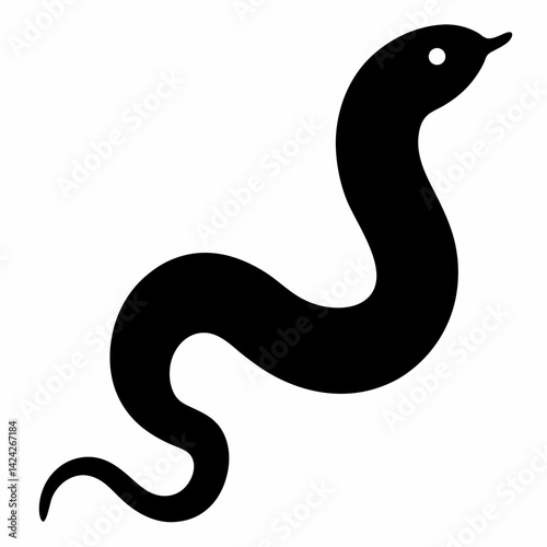 Wallpaper Mural black snake vector illustration Torontodigital.ca