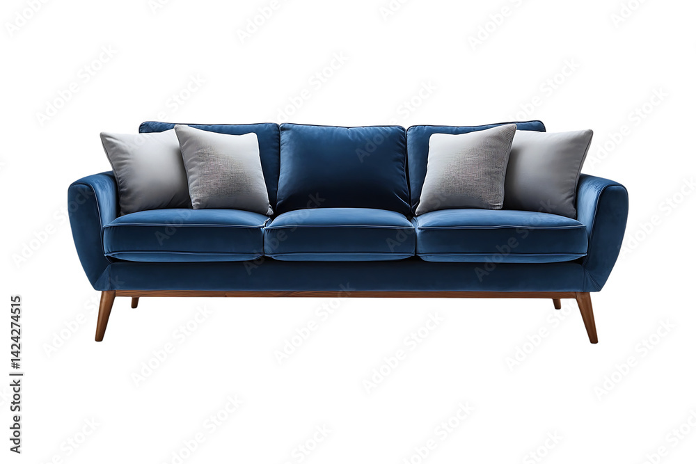 Modern sofa isolated on a transparent background. Luxury Sofa for Home Decor and Interior design. Modern sofa isolated on a transparent background. Luxury Sofa for Home Decor and Interior design.