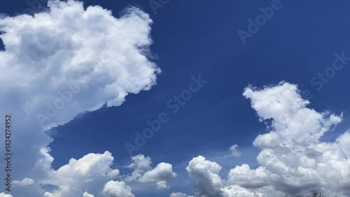 blue sky with clouds