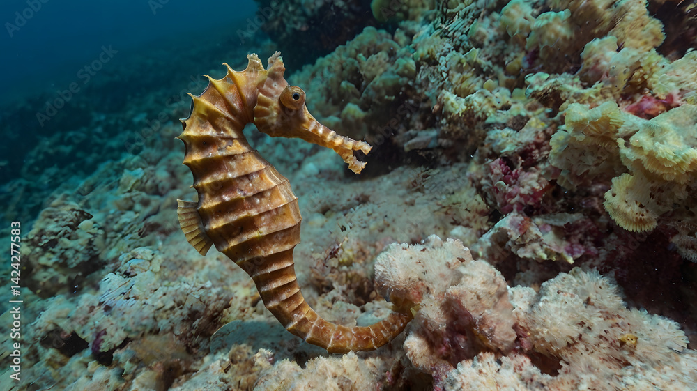 Mediterranean Seahorse - Hippocampus guttulatus