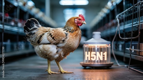 H5N1 Infectious disease of poultry caused by influenza viruses chickens