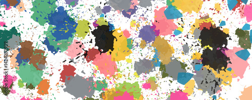 abstract background with colorful splashes