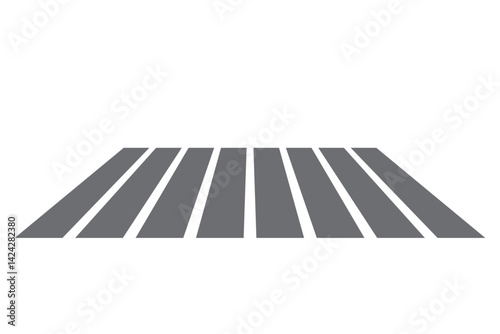Crosswalk vector isolated on white background