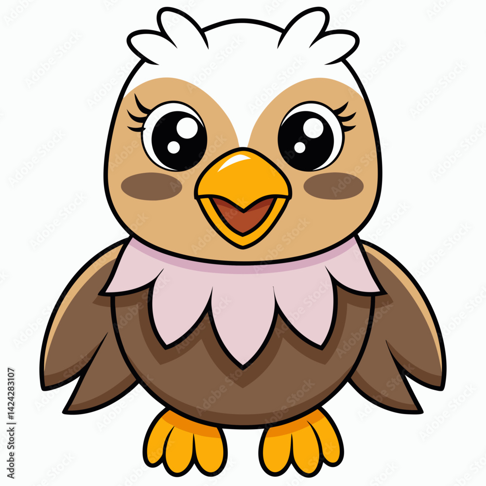 Cartoon Eagle Bold Soft Style Cartoon Eagle Bold Soft Style