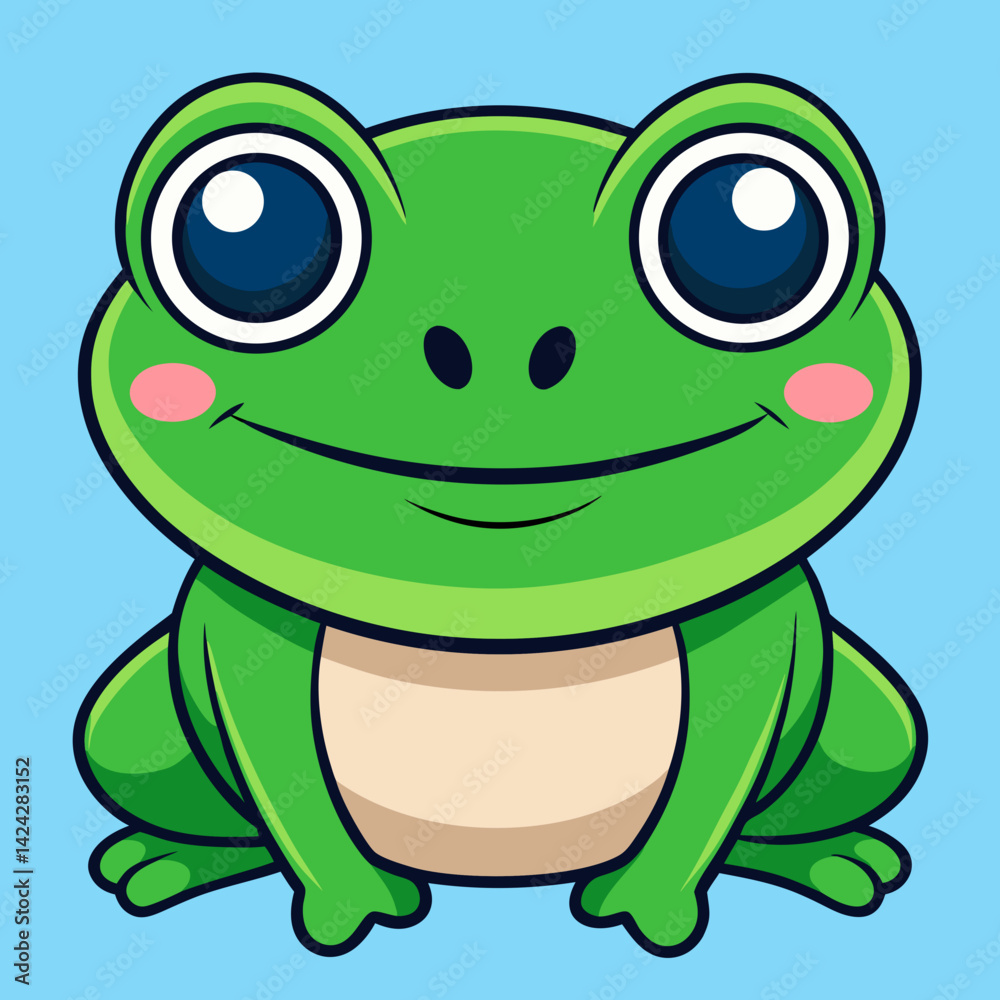 Cartoon Frog Bold Soft Style Cartoon Frog Bold Soft Style