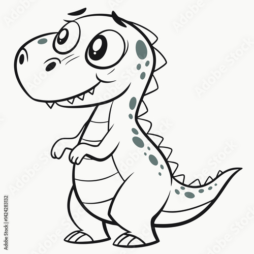 Cartoon T-Rex Bold Soft Style