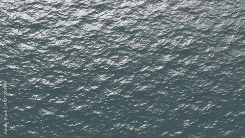 Blue sea water background, looped animation, 4k
